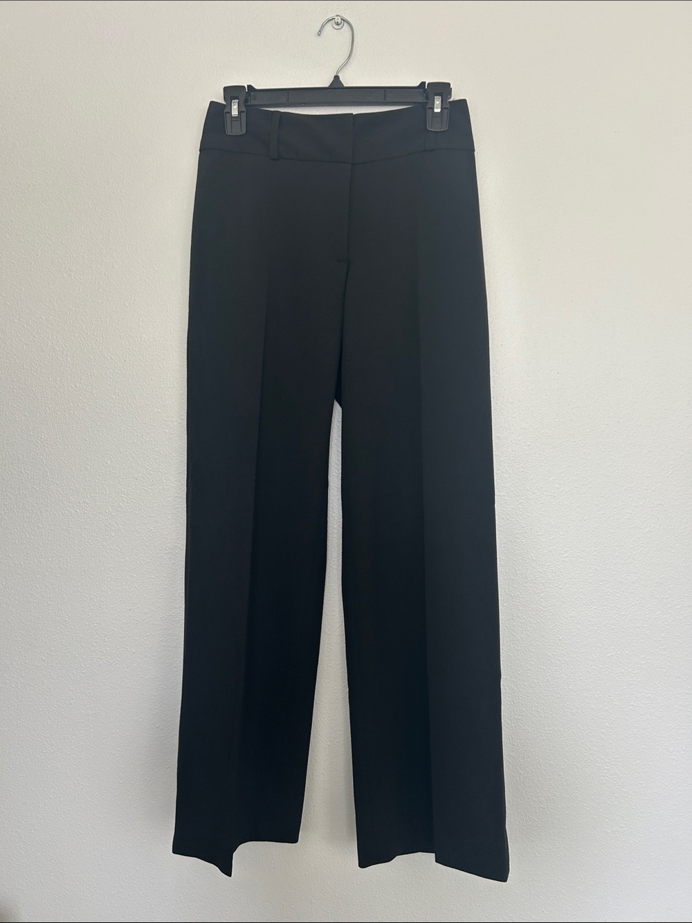 Elliott Lauren Black Wide Leg Trousers with Pressed Creases
